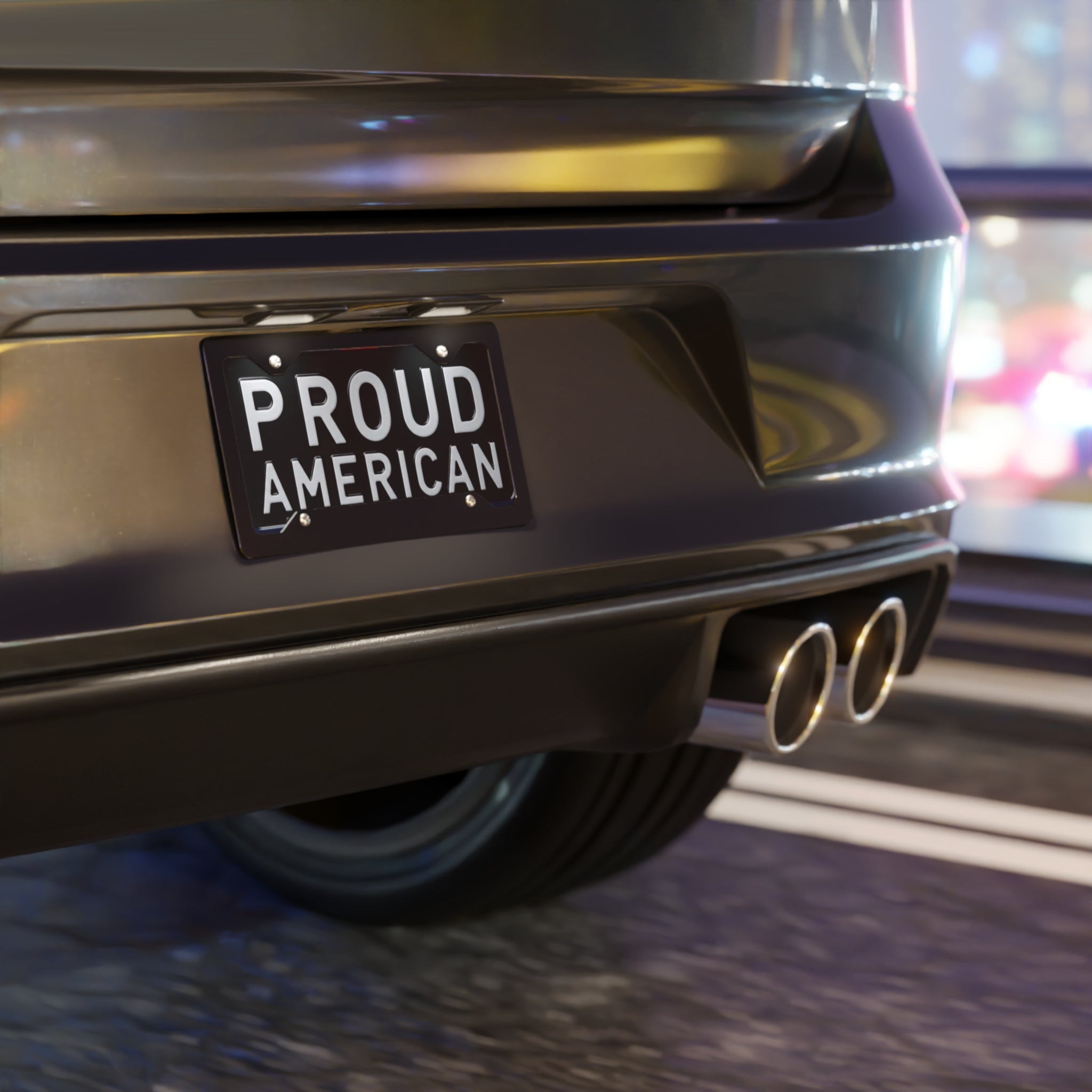 Vanity Plate – Proud American Gift for Dad, Husband or Boyfriend